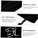 Mikinona 3 Pcs Hair Dryer Storage Bag Hair Straightener Bag Travel Hair Blow Bag Hair Dryer Bag Black Flannel - Buy Online on GoSupps.com