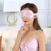 Soft Pink Sleep Mask for Women - Lightweight Silk Blindfold with Elastic Headband - Buy Online on GoSupps.com