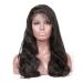 Mila Brazilian Virgin Hair Body Wave Glueless Lace Wig - 100% Real Hair Natural Black 1B 18 Inch Full Lace Wig for Ultimate Style & Comfort - Buy Online on GoSupps.com