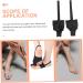 Hallux Valgus Sleeve & Toe Straighteners Set - Bunion Protector & Hammer Toe Straightener - Black 9x6.8cm - Buy Online on GoSupps.com