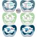 NIP Economy Set Natural Latex Pacifier Size 3 (18-32 Mo.) Latex 6-Pack Boys Latex made in Germany BPA free