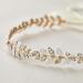 SWEETV Crystal Opal Leaf Bridal Headband for Wedding, Gold Hair Accessories - Buy Online on GoSupps.com
