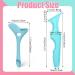Eyeliner Stencils Aid 2 Pcs Silicone Eyeliner Tool Eyeliner Applicator Tool for Eyelash Lipstick Eyeliner (Blue) - Buy Online on GoSupps.com