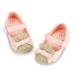 CENCIRILY Baby Girl Mary Jane Shoes Anti-Slip First Walking Bowknot Soft Sole Princess Wedding Dress Flats for 0-18 Month 6-12 Months A06 Pink Gold