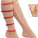 Buy Knee High Compression Stockings with Zipper & Pocket Belt - 2 Pairs XXL for Varicose Veins Edema & Outdoor Sports - Buy Online on GoSupps.com