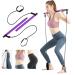 Surplex Pilates bar kit with resistance band bodybuilding yoga pilates stick with foot loop ideal for at home full body training gym weightlifting sit-up stretch sculpt twisting
