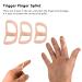 3Pcs Oval Finger Splint Set Sizes 6, 7, 8 - Plastic Finger Support Brace for Trigger Finger, Arthritis, Thumb Soreness - Comfortable Finger Protector - Buy Online on GoSupps.com