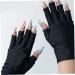 Anti-UV Gloves UV Shield Gloves UV Protection Gloves Gel Manicure Gloves Sun Cream UV Shield Protection Fingerless Gloves for Gel Nail Lamp 1 Pair Black - Buy Online on GoSupps.com
