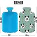 Panda Hot Water Bottle with Fluffy Cover - 2L Capacity for Cozy Nights | Pain Relief for Back Neck & Shoulders - Buy Online on GoSupps.com