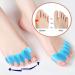 Fodofodo 2PCS Soft Gel Toe Separators - Toe Spacers for Overlapping Toes, Bunion Corrector and Foot Pain Relief - Plantar Fasciitis Aid (Blue) - Buy Online on GoSupps.com