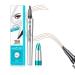 QIC Eyebrow 4 Tip Brow Pencil Microblading Eyebrow Pen Waterproof Long-Lasting Eyebrow Microblading Pen Eyebrow Pencil with an Upgrade Micro-Fork Tip Applicator for Natural Eyebrow (Light Brown-01)