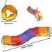 Rainbow-S Cat Tunnel: 2-Way Collapsible Pet Toy for Indoor & Outdoor Fun - Buy Online on GoSupps.com
