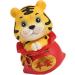Hoement 3 pcs Year of The Tiger Bobble Head Ornament Lucky Fortune Figurine Tiger Year Figurines feng Shui Chinese Zodiac Figurines Nativity Decor Shape Toys Office Statue Lucky Bag Resin Redx3pcs 6X6X9.5CMx3pcs - Buy Online on GoSupps.com