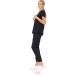 MediChic Mini Marilyn Women's Joggers Scrub Set - Black Large | Stretch Flex V-Neck Nursing Scrubs - Buy Online on GoSupps.com