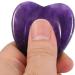 MookaiTedecor Amethyst Thumbstone Crystal Massage Stones for Healing Reiki - Pack of 2 Heart-Shaped Gemstones (47x44x7mm) - Buy Online on GoSupps.com