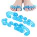 Yosoo Hallux Valgus Corrector 2 Pairs 5 Holes Toe Separators Pain Relief Soft Elastic SEBS Material High Elasticity Fashionable Appearance Shock Absorption and Relieve Foot Stress