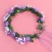 KALLORY Purple Flower Crown Headband for Bridesmaids & Flower Girls - Buy Online on GoSupps.com