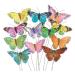 Set of 12 Feather Butterflies on Picks Floral Supplies