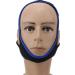 Adjustable Breathable Anti-Snoring Chin Strap - Black with Blue Edge - Buy Online on GoSupps.com
