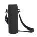 1L water bottle cover made of neoprene bottle holder pocket with belt outdoor sport sports water bottle thermal holder bag scalding-safe cover for stainless steel and plastic bottles (black)