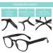 Cojwis 6 Pack Reading Glasses - Ultra Clear Crystal Spring Hinges Matte Finish 6 Colors for Women - Stylish & Comfortable Eyewear - Buy Online on GoSupps.com