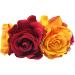 Mexican Flower Crown Headband Halloween Hairband Rose Flower Crown Headpiece Floral Hair Accessories for Cosplay Carnival Party Beach Vacaton - Buy Online on GoSupps.com