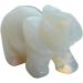 Opalite Crystal Elephant Sculpture - Healing Reiki Pocket Gemstone Figurine 1.5 Inch - Buy Online on GoSupps.com