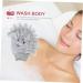 Buy Hemoton Reversible Bath Gloves - Exfoliate with Loofah Shower Mitts | Light Grey | International Shipping - Buy Online on GoSupps.com