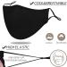 10 Pack Black Reusable Cloth Face Masks | Adjustable Washable & Breathable Protection for Men & Women - Buy Online on GoSupps.com