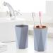 Eco-Friendly Hexagonal Toothbrush Cup & Minimalist Bathroom Set - Gray | Stylish Bathroom Accessories - Buy Online on GoSupps.com