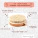 Stephanie Franck Beauty Dry Brush - Natural Bristles & Cherry Wood Body Brush for Peeling & Drainage - Best International Shipping - Buy Online on GoSupps.com