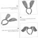 Yardenfun 1pc Animal Ear Headband Girl Hair Hoop Festival Hair Hoop Party Headdress Decoration Dog Ear Hair Hoop Party Hair Hoop Ball Hair Hoop Adorable Hair Hoop Hair Accessory Props 32x12cm Grey - Buy Online on GoSupps.com