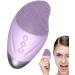 Zibeem Face Brush Cleanser - Soft Silicone Face Scrubber Rechargeable Waterproof Vibrating Simple Skin Care Tools for Deep Cleansing Exfoliation & Enhances Absorption Purple (English) - Buy Online on GoSupps.com