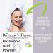 Brittanie's Thyme Pure Hyaluronic Acid Serum Powder 100g | High Molecular Weight, Cosmetic Grade, 100% Natural | Boosts Skin Hydration for Soft, Smooth Skin - 3.52oz - Buy Online on GoSupps.com