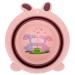 minkissy Folding Foot Basin Plastic Wash Basin Outdoor Tub Dish Tub Cartoon Wash Basin Small Wash Basin Portable Shampooer Folding Basin Fold up Sink Tpe Pink Bath Tub Travel Foldable 33X31X10CM Pink