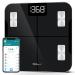WeGuard Smart Scale for Body Weight and Fat, Digital Bathroom Scale Accurate to 0.05lb/0.02kg Weighing Machine for People's Muscle BMI, Bluetooth Electronic Body Composition Monitor, 400lb (Black)