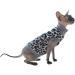 Kotomoda Cat's Cozy Comfort for Hairless Beauties: Winter Turtleneck Panther grey for Sphynx and Naked Cats (X-Small) X-Small Grey - Buy Online on GoSupps.com