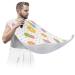 Beard Bib Apron Beard Bib Hair Catcher for Men Shaving and Trimming Non-Stick Waterproof Beard Cape Grooming Cloth Watermelon Lemon Ice Cream