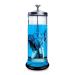 Glass Disinfecting Jar with Removable Basket and Stainless-Steel Parts for Nail Tools Disinfectant Jar for Manicure Barber Tool