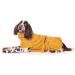 Shop Lills Dog Bathrobe - 100% Organic Cotton in Amber Yellow | M Size (55 cm Back Length) for Ultimate Comfort - Buy Online on GoSupps.com