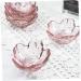 ABOOFAN 6 Pcs Cherry Blossom Dish Mini Condiment Pot Sushi Condiment Plate Ice Cream Bowl Cake Fruit Plate Mini Plates Flavor Seasoning Plate Dessert Small Glass Food Pink Sauce - Buy Online on GoSupps.com