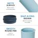 2 Pcs Portable Travel Toothbrush Case with Cup | Toothbrush Holder for Traveling, Camping, Home & School - Deep Blue-Sky Blue - Buy Online on GoSupps.com