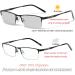 Men's Photochromic Bifocal Reading Glasses Business Sun Metal Frame | 2020 Fashion Eyewear Presbyopia (Black) +1.25 Magnification - Buy Online on GoSupps.com