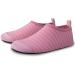 SEEKWAY Kids Water Shoes - Quick Dry Non-Slip Aqua Socks for Outdoor Activities - Pink - Size 10.5-12 Little Kid - Buy Online on GoSupps.com