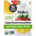 Noka Superfood Smoothie Pouches (Strawberry Pineapple) 4 Pack, with Plant Protein, Prebiotic Fiber & Flax Seed, Organic, Gluten Free, Vegan, Healthy Fruit Squeeze Snack Pack, 4.22oz Ea