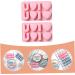 GOOHOCHY 2pcs Valentine's Day Cake Mold Donut Cake Pan Cake Number Birthday Baking Accessory 3D Handmade Soap 19.9x12.6cm Pink - Buy Online on GoSupps.com