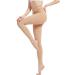 MGANG Medical Compression Pantyhose - 20-30 mmHg Footless Support Stockings for Edema & Varicose Veins - Unisex Opaque XL Nursing Beige - Buy Online on GoSupps.com