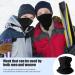 Hegcoiie Winter Loop Scarf for Men & Women | Fleece Neck Warmer & Windproof Ski Mask - Ideal for Outdoor Activities like Skiing Motorcycling and Running - Black - Buy Online on GoSupps.com