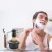 HERCHR 4-Piece Shaving Set | Manual Razor Stainless Steel Stand Brush & Bowl | Premium Men's Grooming Essentials - Buy Online on GoSupps.com