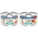 Beyond Wet Cat Food Trout & Catfish Pate - 85 g Can (12 Pack) & Wet Cat Food Wild Caught Tuna Wild Alaskan Cod & Carrot in Gravy - 85 g Can (12 Pack) Pate + Cat Food Brown